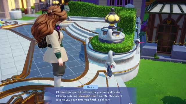 Disney Dreamlight Valley  Wrought Iron dialogue