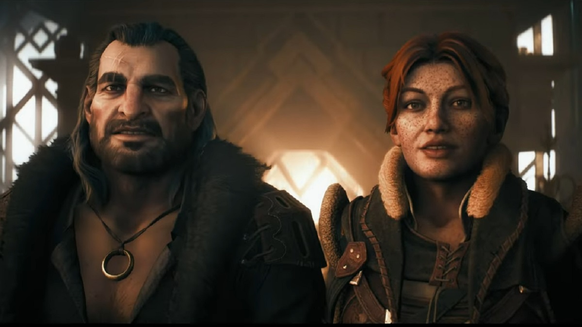 Dragon Age The Veilguard Varric and Harding in tavern