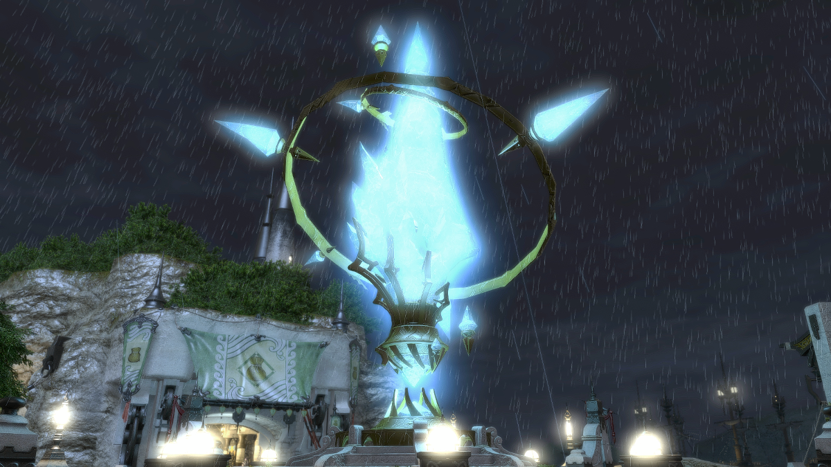 The Limsa Lominsa Aetheryte in Final Fantasy XIV