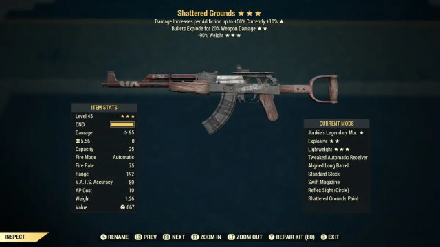 fallout 76 shattered grounds weapon