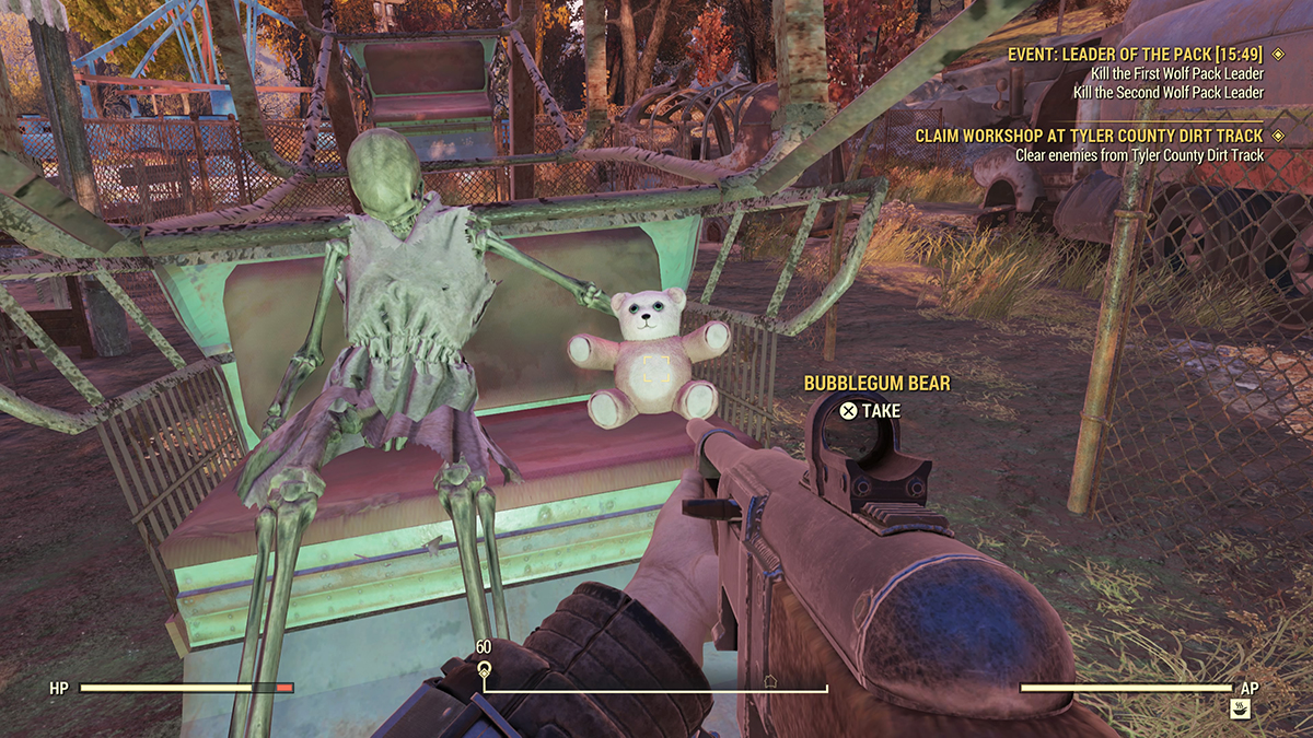 fallout 76 bubblegum bear