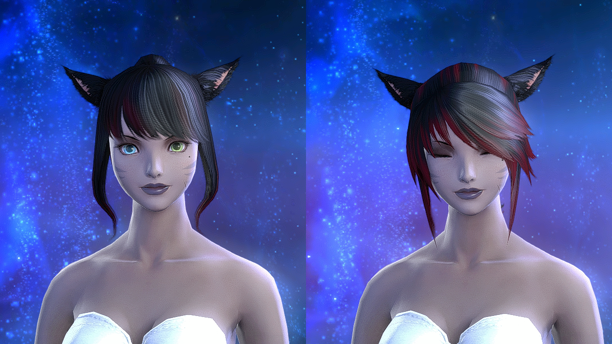 Hairstyles available from Island Sanctuary in Final Fantasy XIV