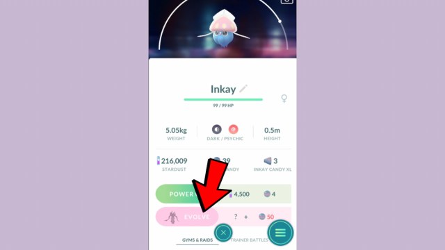 Inkay in Pokemon Go