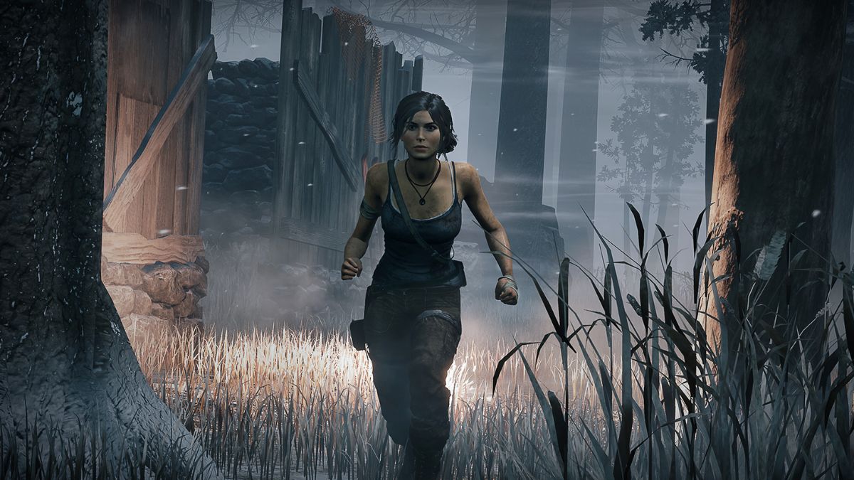 lara croft as a survivor in dead by daylight