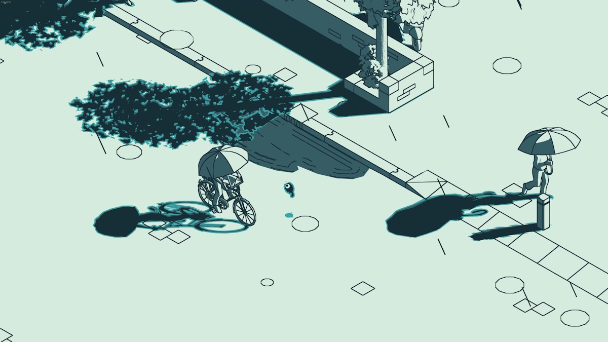 schim demo preview - jumping into the shadow of a cyclist