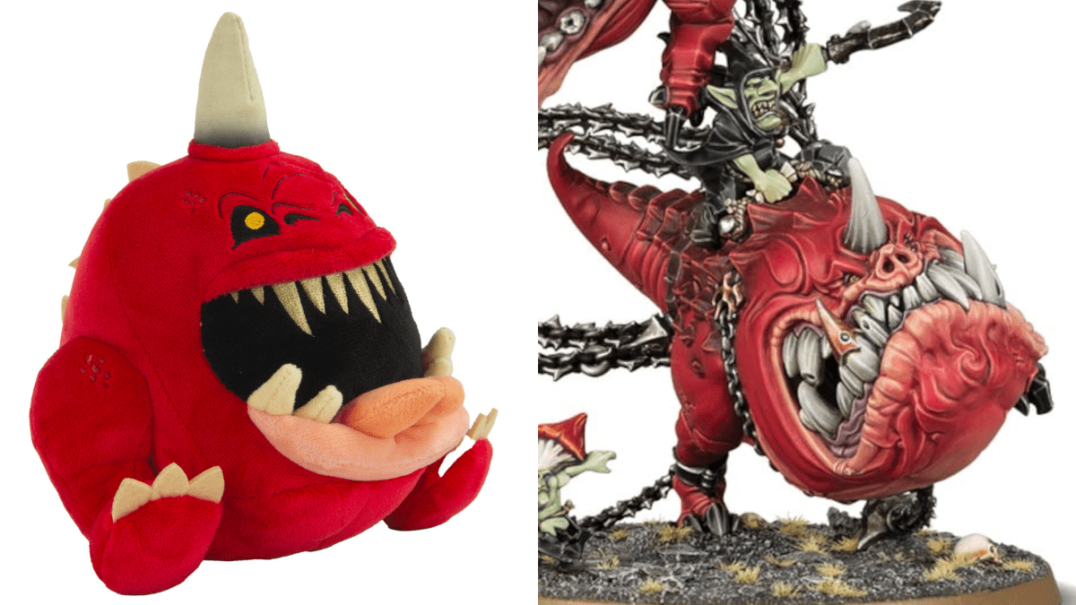 Gnasha Squig plush from Warhammer and Tomy