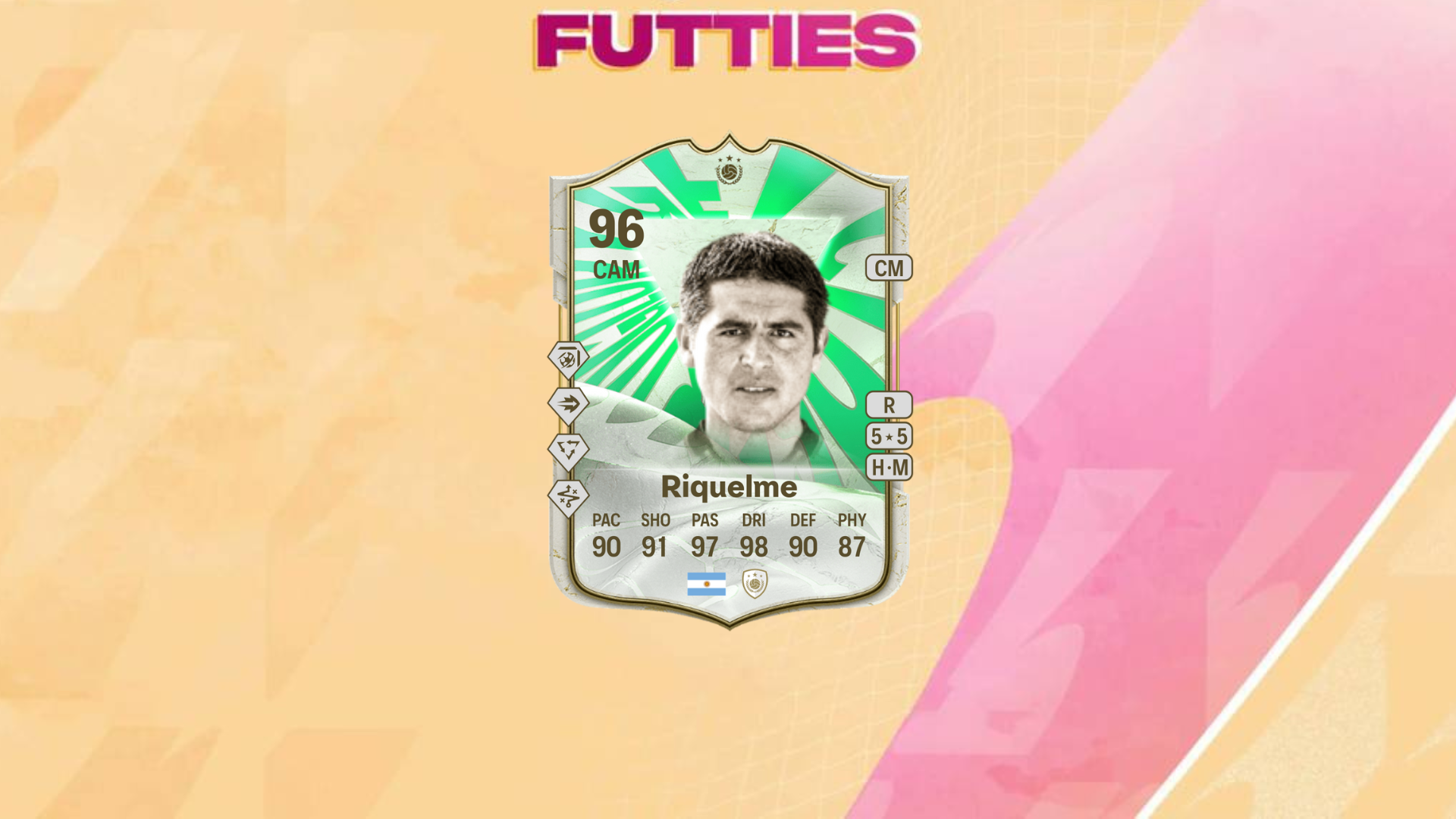 An image of Riquelme Pro Champion Icon SBC in EA FC 24