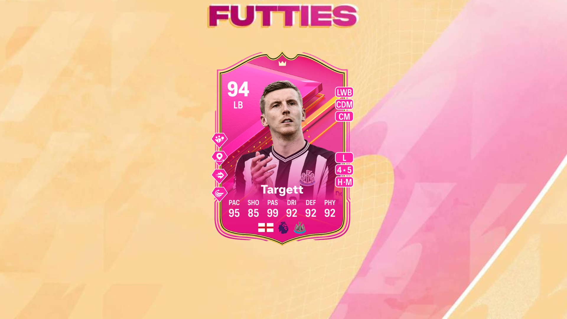 An image of Matt Targett FUTTIES objective in EA FC 24