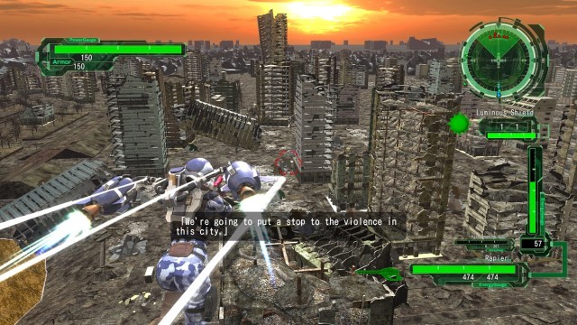 Earth Defense Force 6 ruined city.