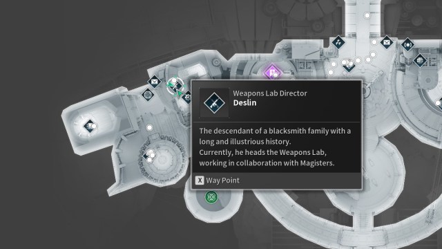 The First Descendant Weapons Vendor Deslin Location