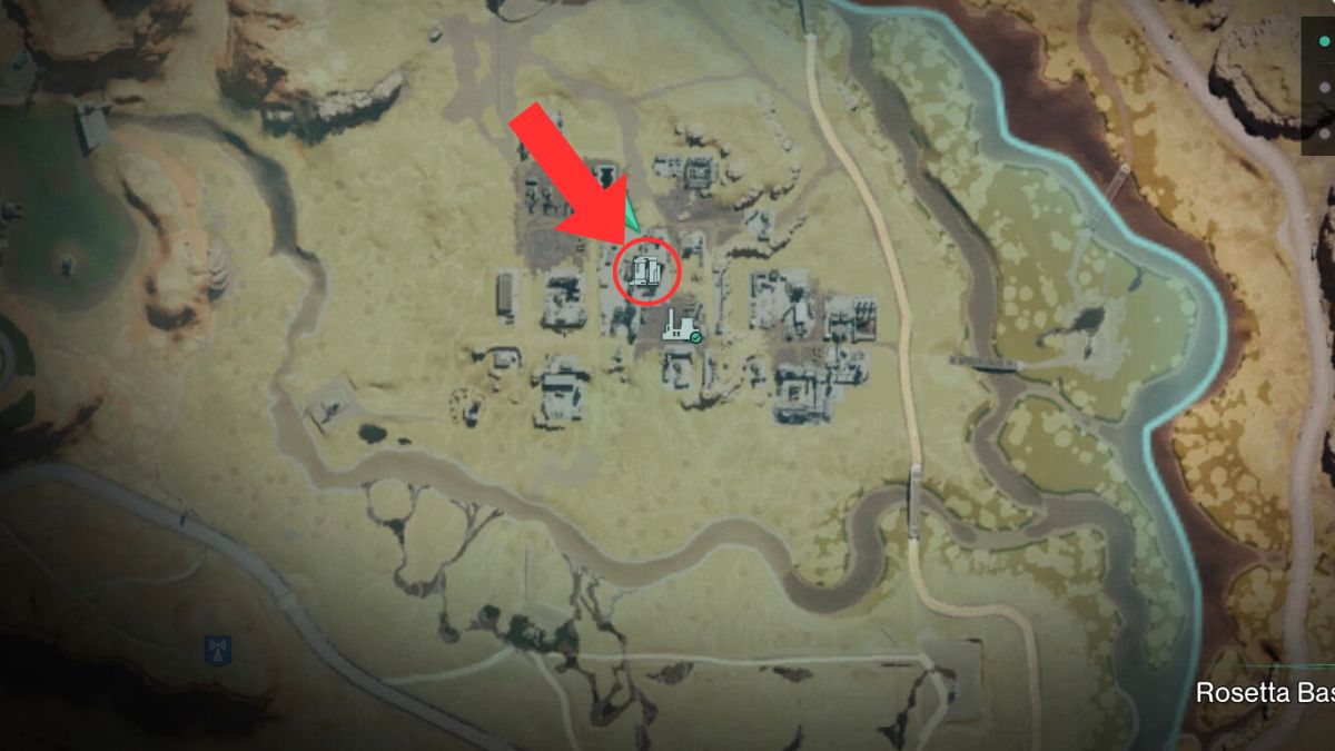 The Refinery icon highlighted on a map in Once Human. 