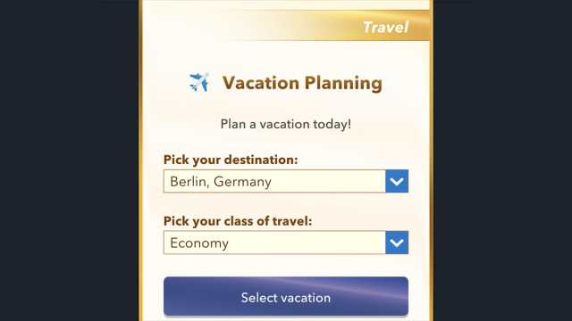 BitLife vacation