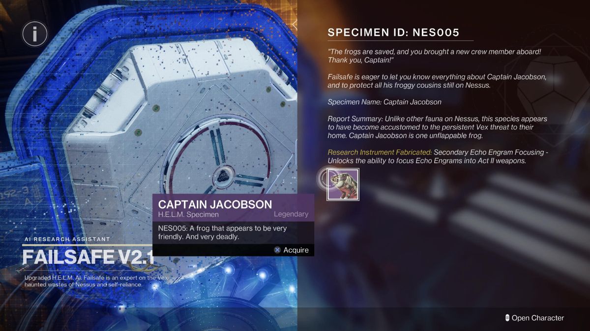 captain jacobson in destiny 2