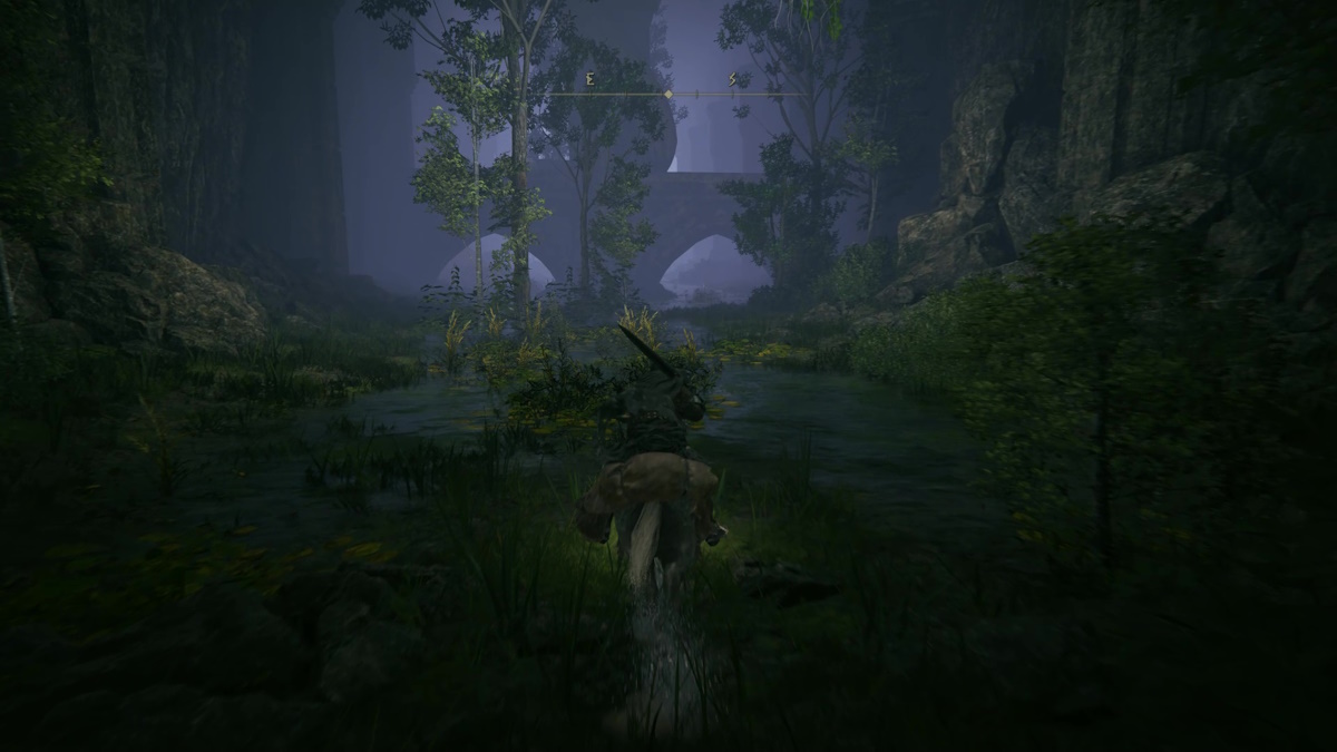 Devonia's Hammer in Elden Ring Shadow of the Erdtree - flooded passageway