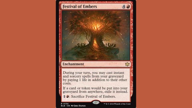 festival of embers mtg bloomburrow main