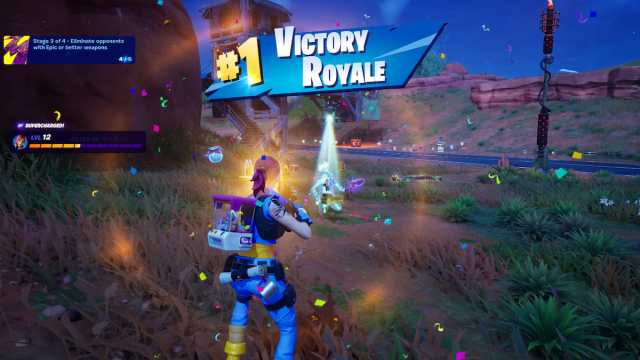 Fortnite Victory Royale screen