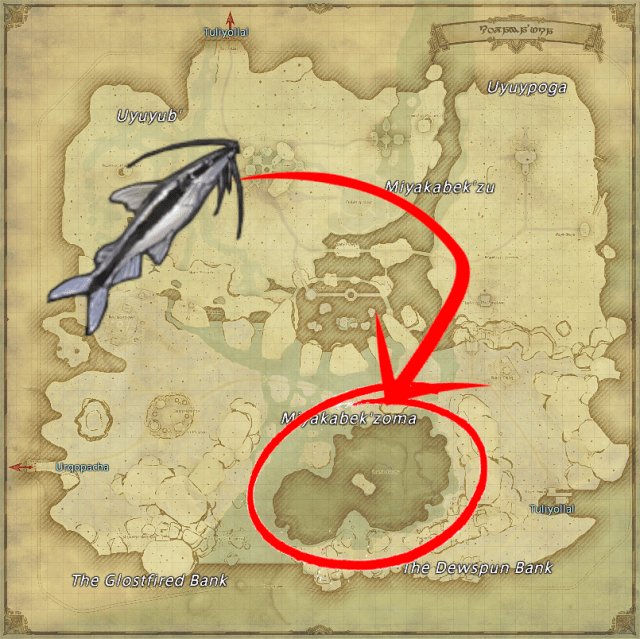 Where to get Shovelnose Catfish in Final Fantasy XIV