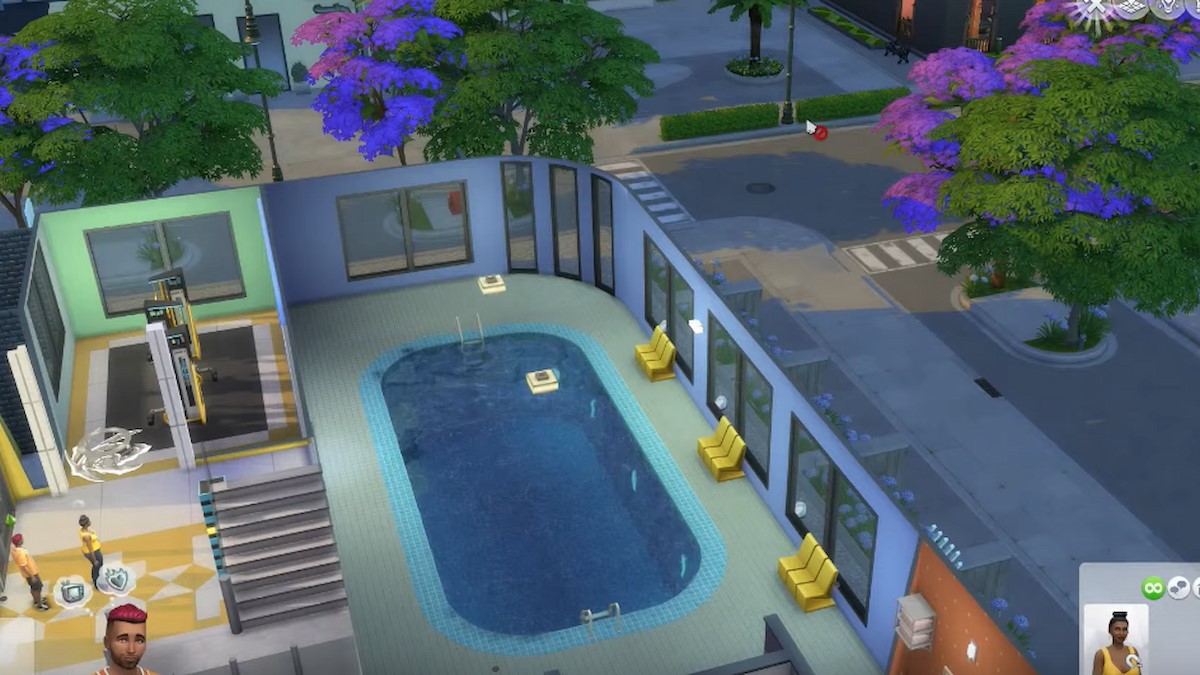 Sims 4 curved pool