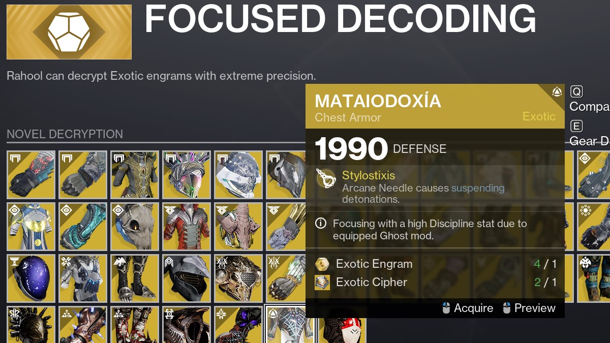 Destiny 2 Mataiodoxia How to Get