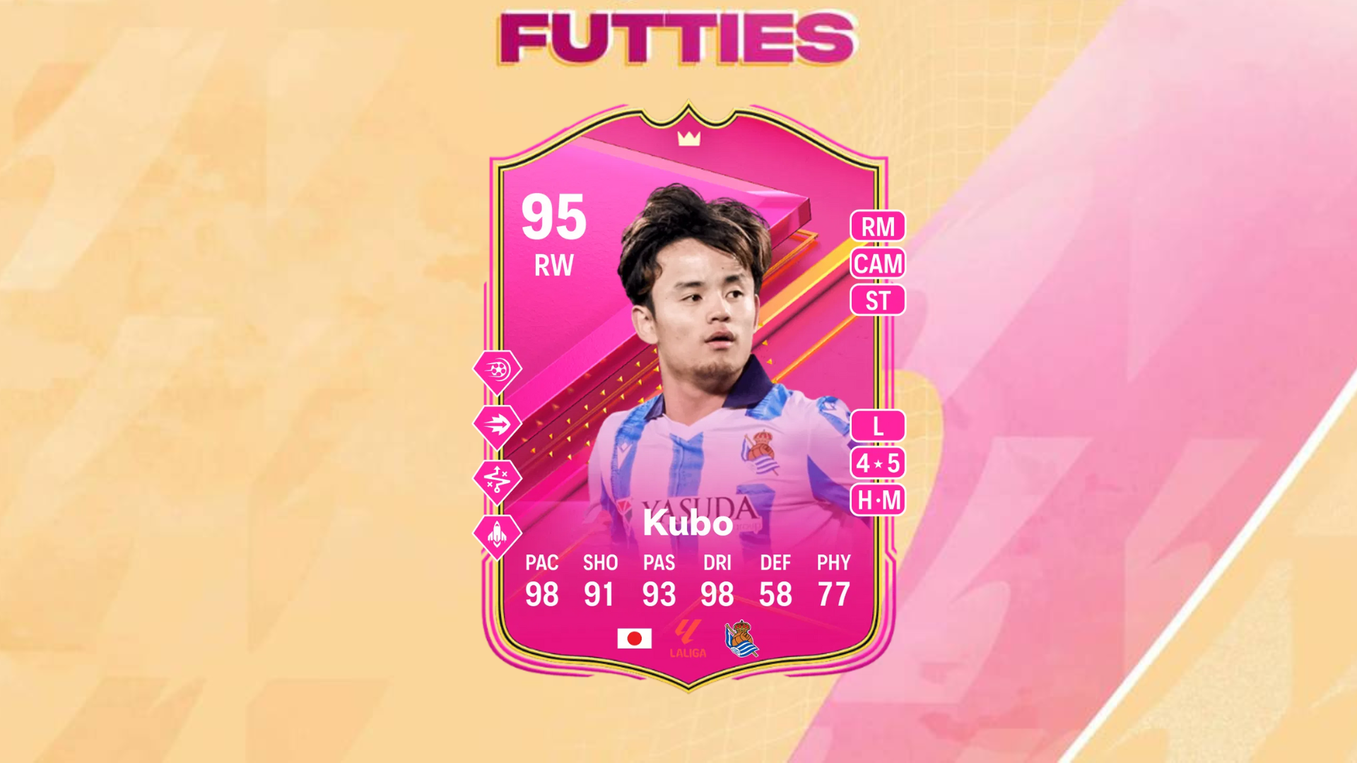 An image of Takefusa Kubo FUTTIES SBC solutions in EA FC 24