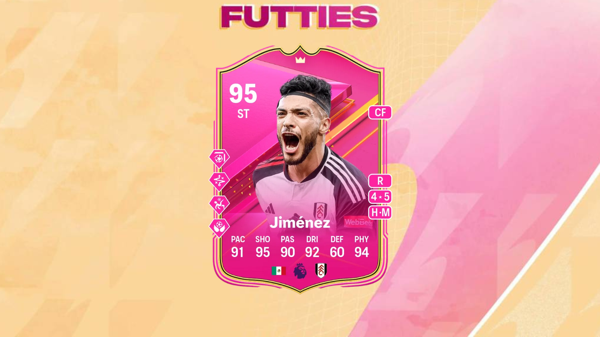 An image of Raul Jimenez FUTTIES SBC solutions in EA FC 24