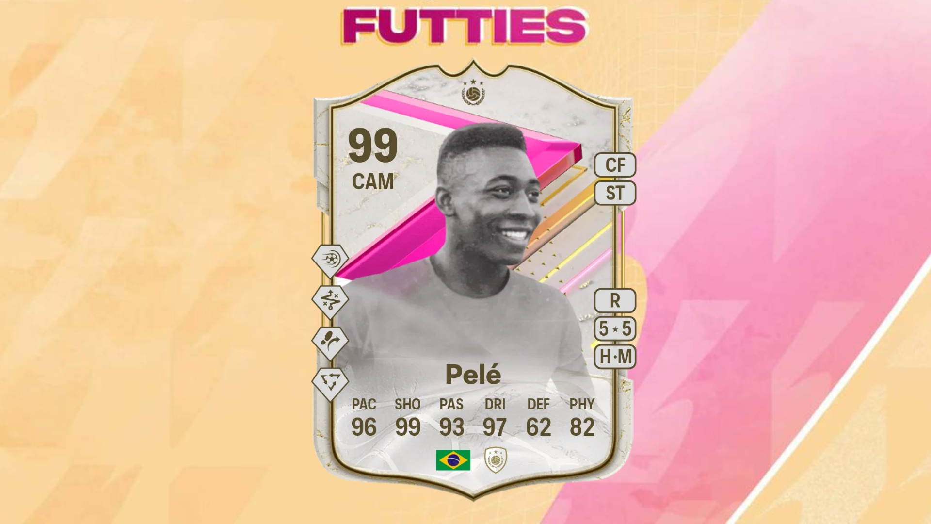 An image of Pele FUTTIES Icon SBC in EA FC 24