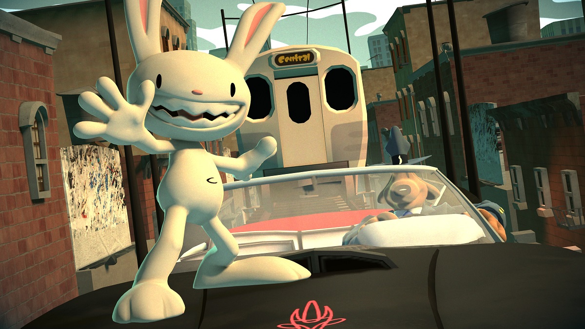 Sam & Max: The Devil's Playhouse surfing the railway