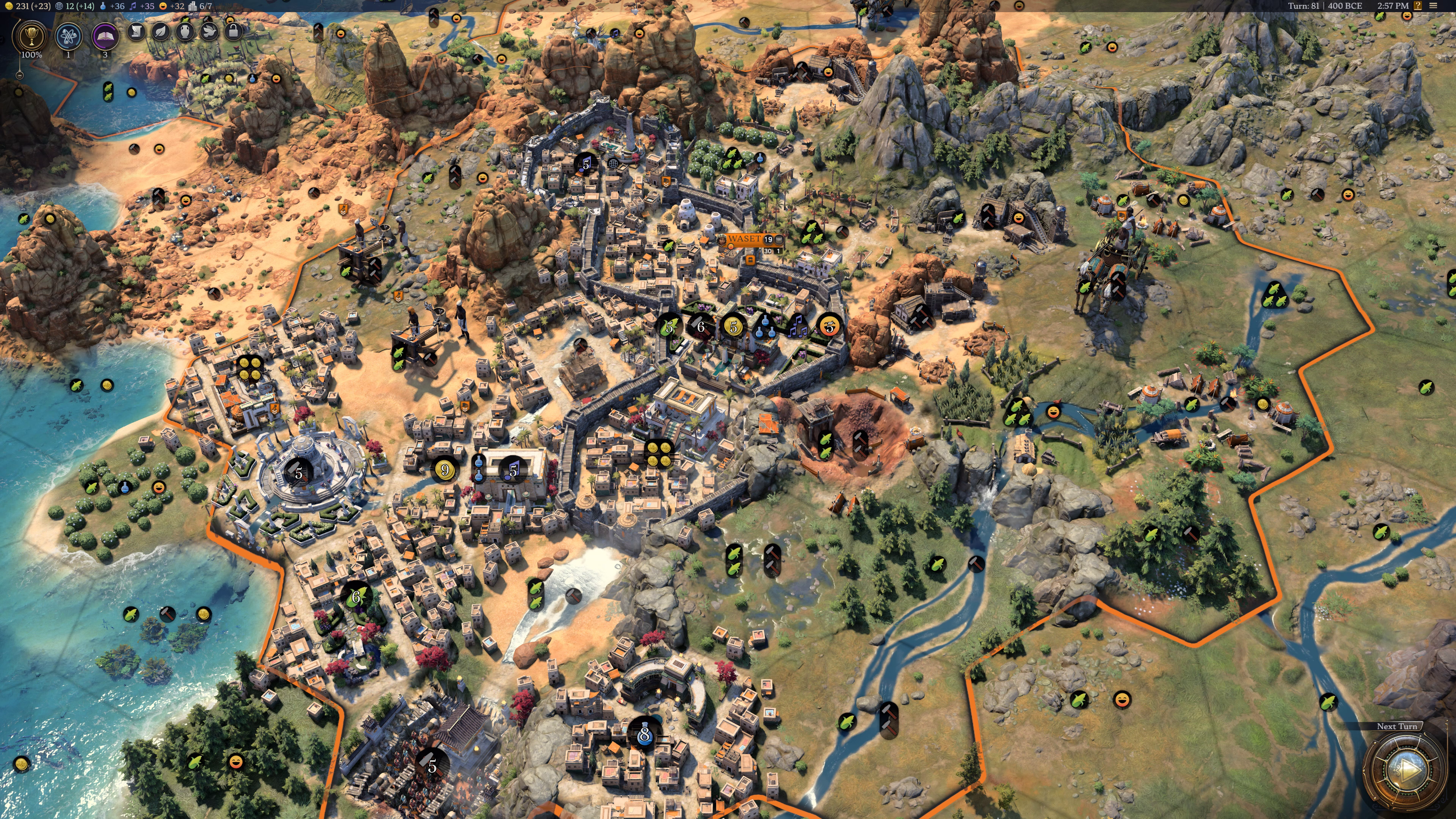 Sprawling Cities in Civilization 7