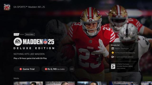 An image of Madden NFL 25 on PlayStation