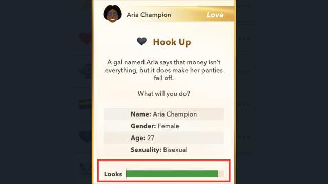 BitLife high looks stats