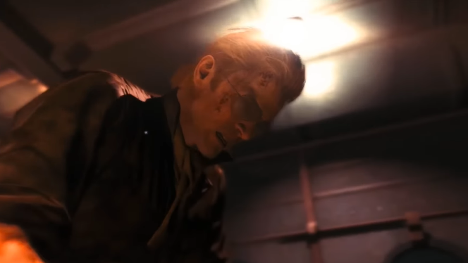 Kaz in MGSV realizing that he'd been played "like a damn fiddle"