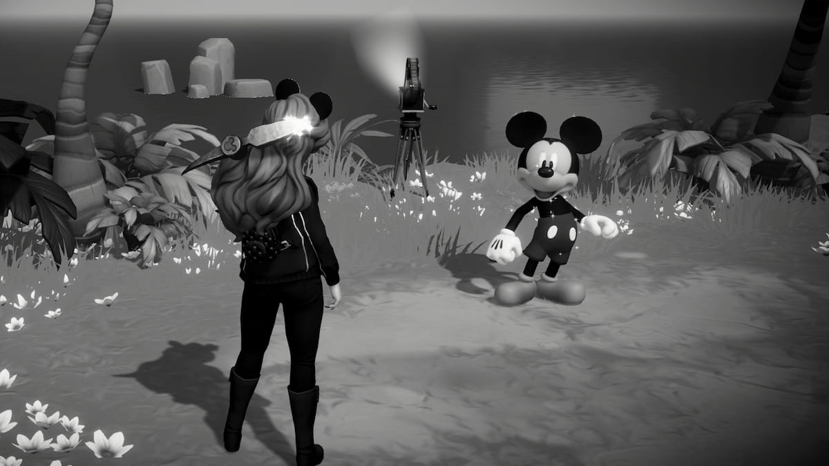 Disney Dreamlight Valley black and white island