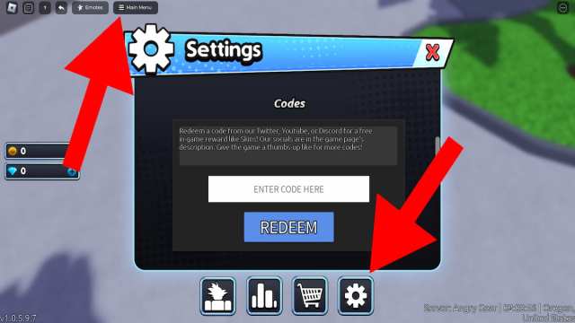 How to redeem codes in Eternal Battlegrounds.