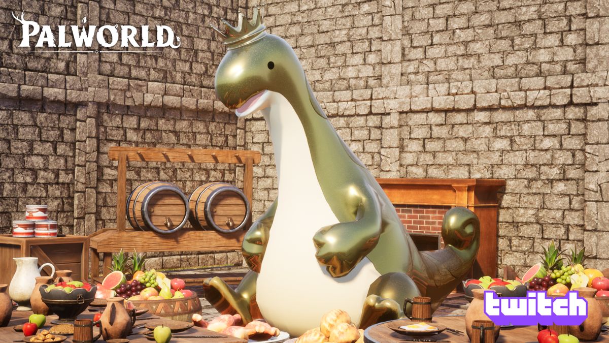 gold dino skin in palworld