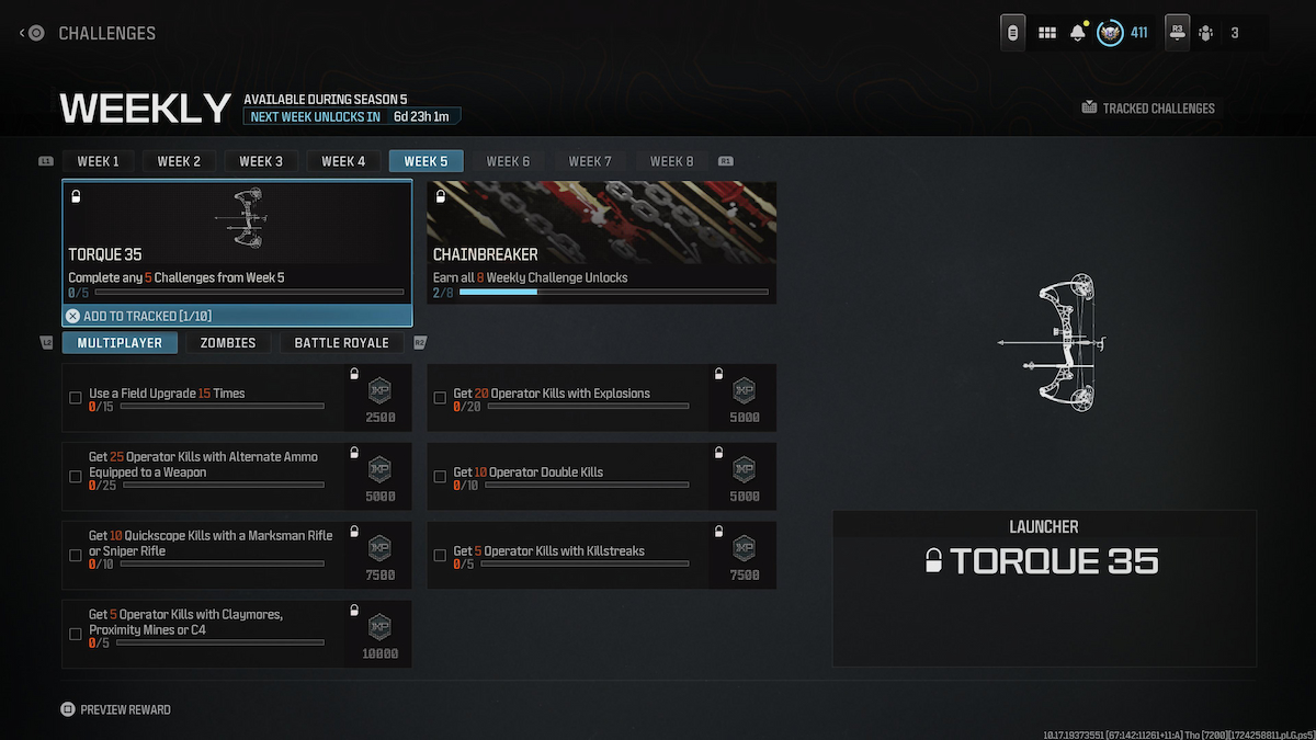 Torque 35 reward