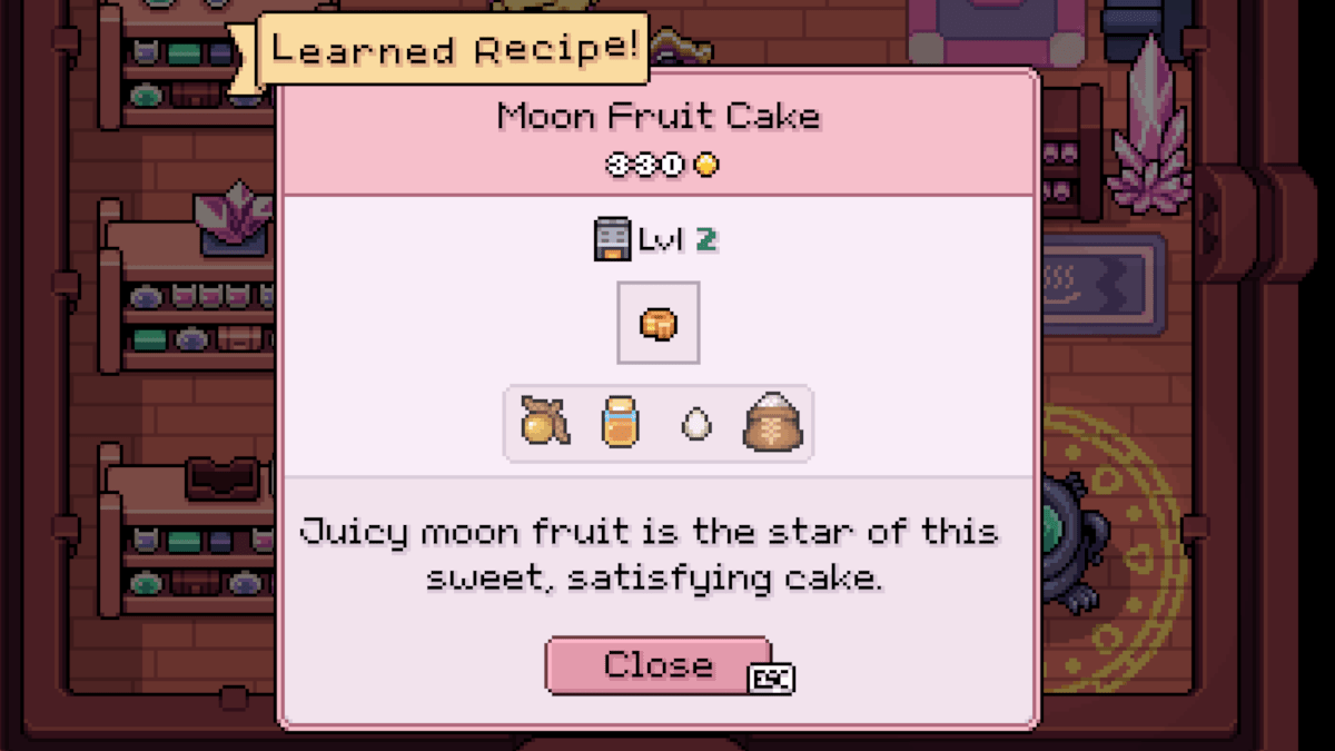 Moon Fruit Cake in Fields of Mistria