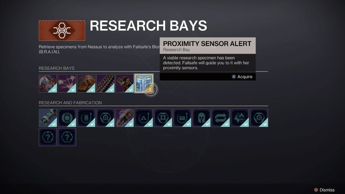 proximity sensor alert destiny 2