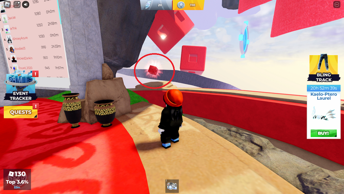 Logo Tilt 5 location in Roblox