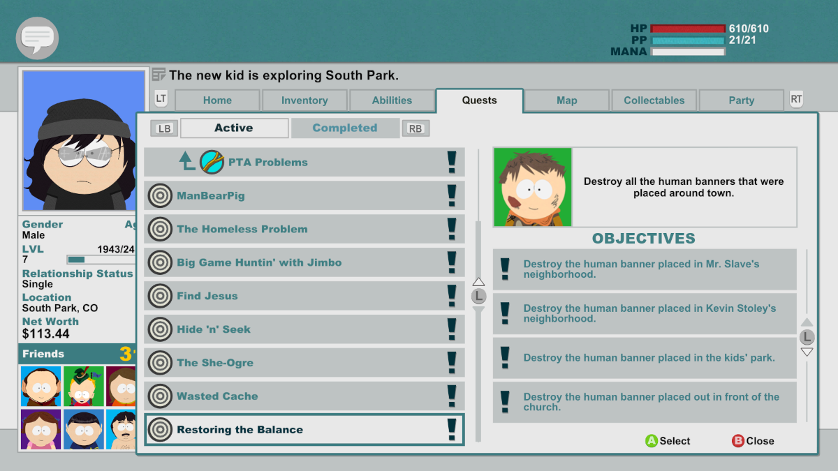 There are a lot of side quests in South Park: The Stick of Truth