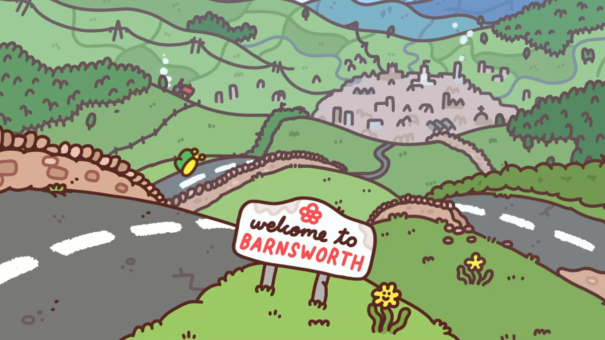 Welcome to Barnsworth, the setting for Thank Goodness You're Here!