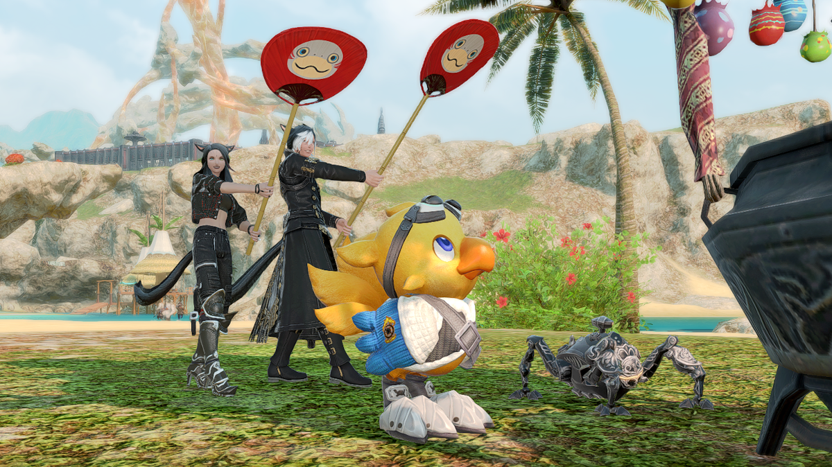 Uchiwasshoi emote in Final Fantasy XIV