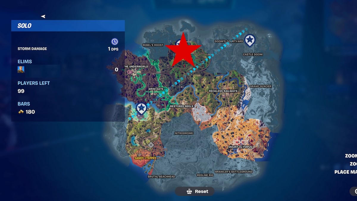 Mysterio location in Fortnite