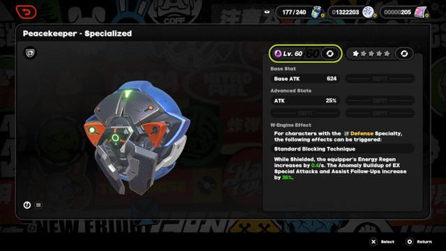 The Level 60 Peacekeeper W-Engine in ZZZ