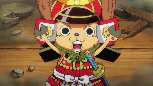 Chopper wearing a Samurai armor in One Piece