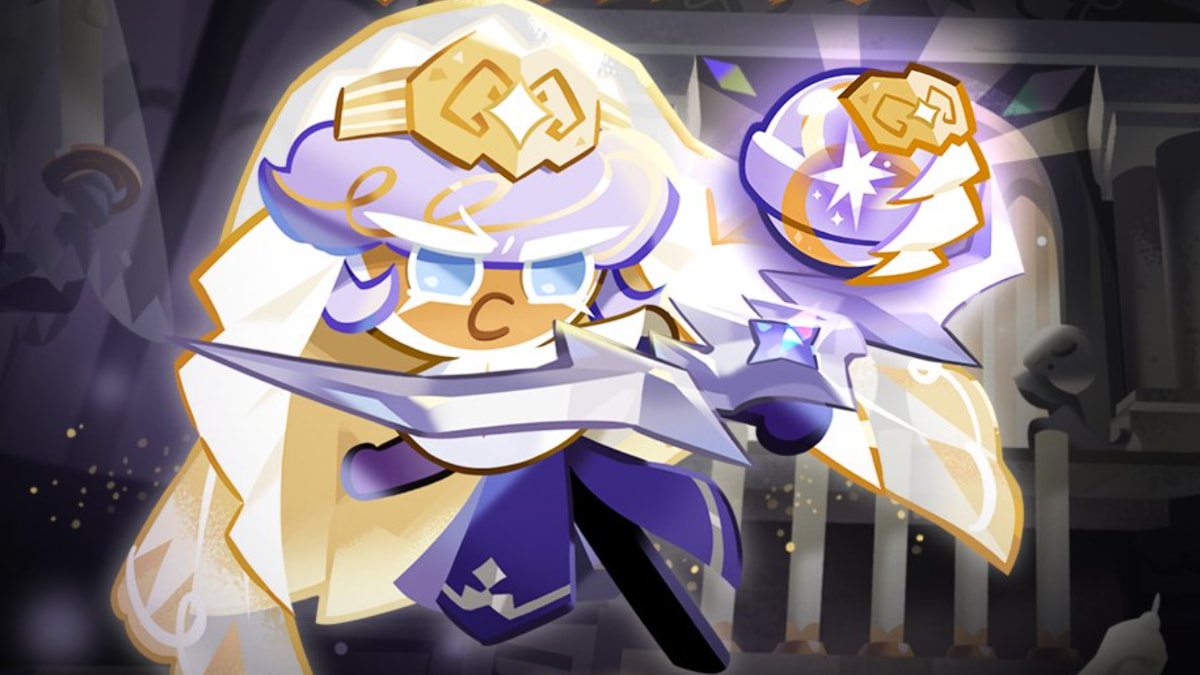 An image of Pastry Cookie with Magic Candy in CookieRun: Kingdom.