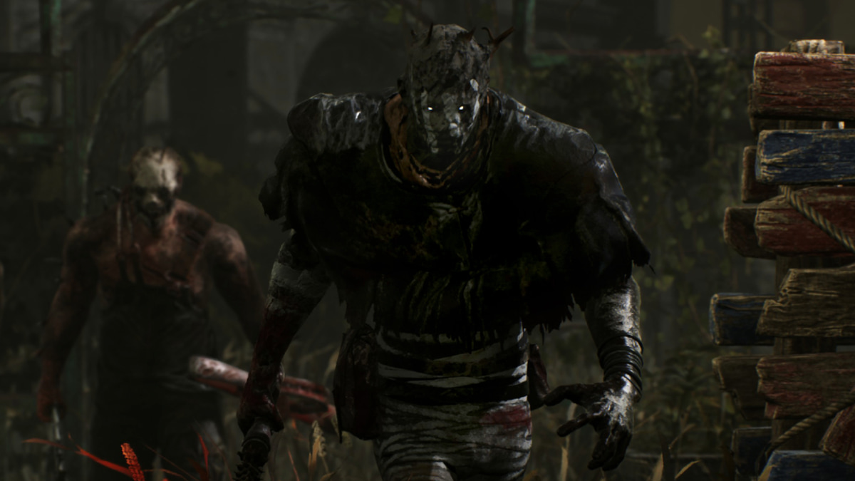 An image of The Wraith and The Trapper in Dead by Daylight.