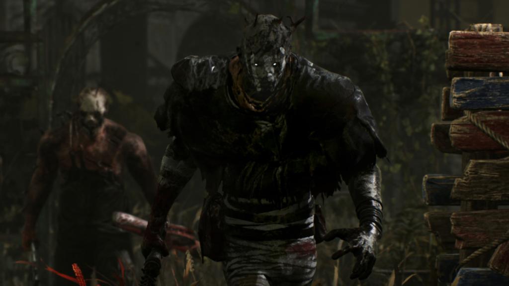 An image of The Wraith and The Trapper in Dead by Daylight.