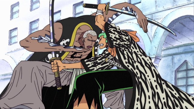 Zoro vs Mr. 1 in One Piece