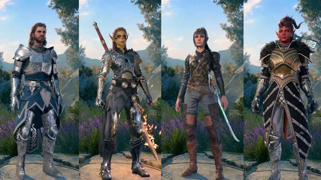 Characters wearing extra gear mod items in BG3