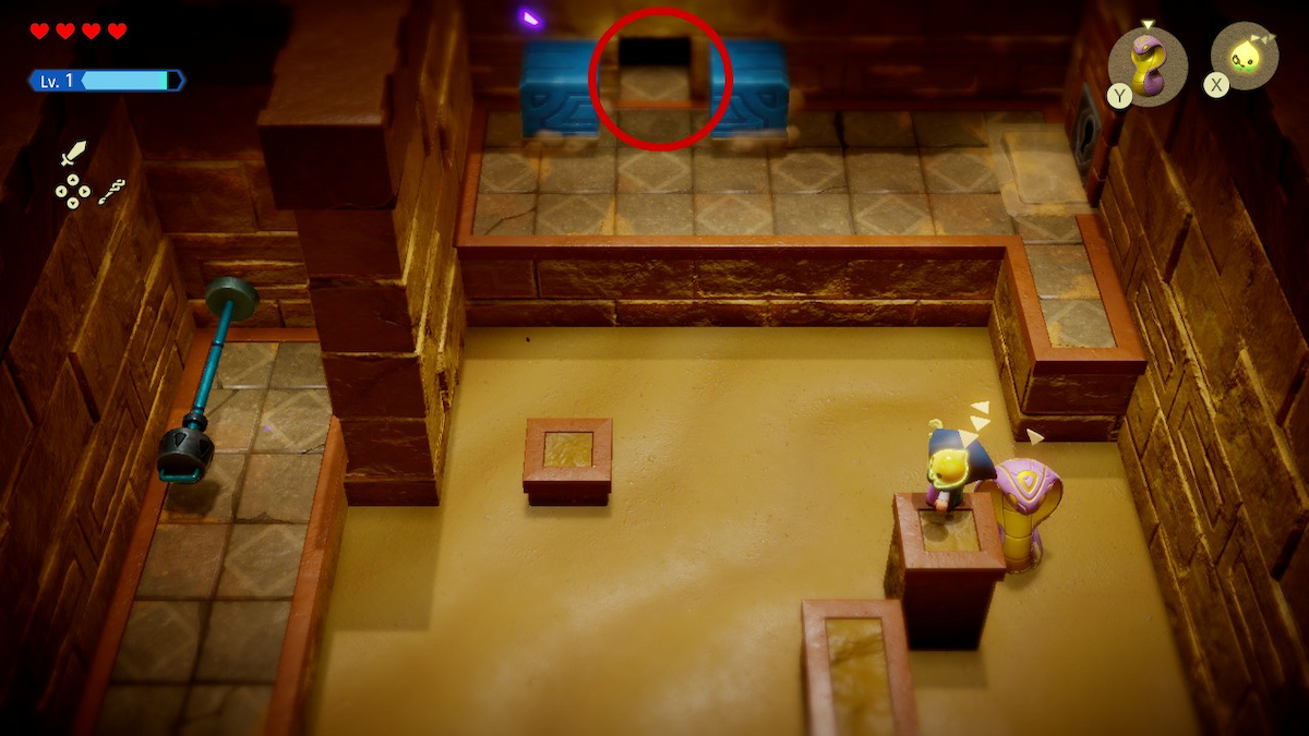 Reaching the doorway in Zelda puzzle